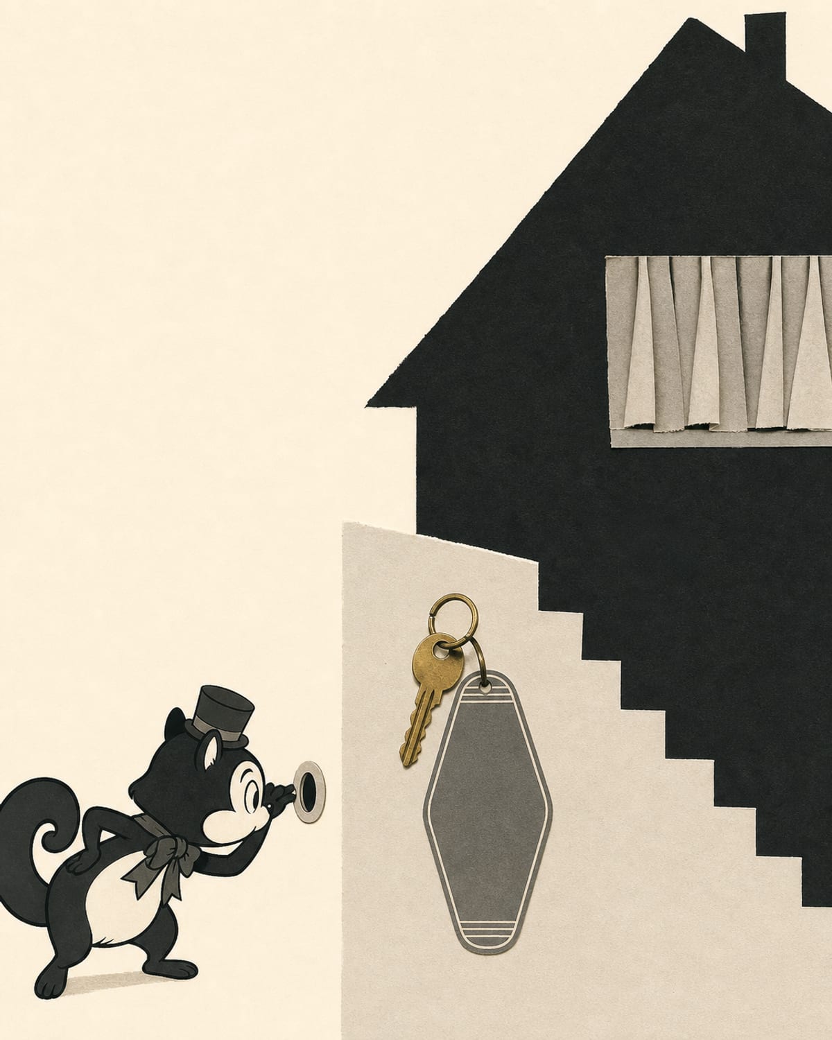 Original Monocurator collage for Psycho