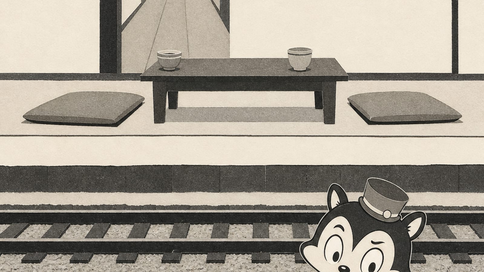 Original Monocurator collage for Tokyo Story