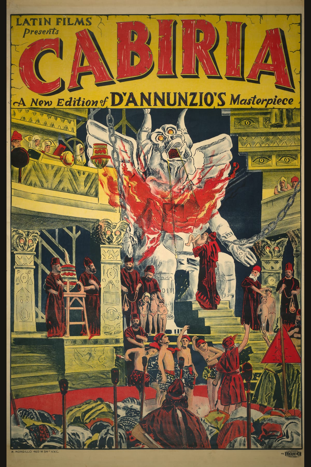 Restored 1914 poster for Cabiria