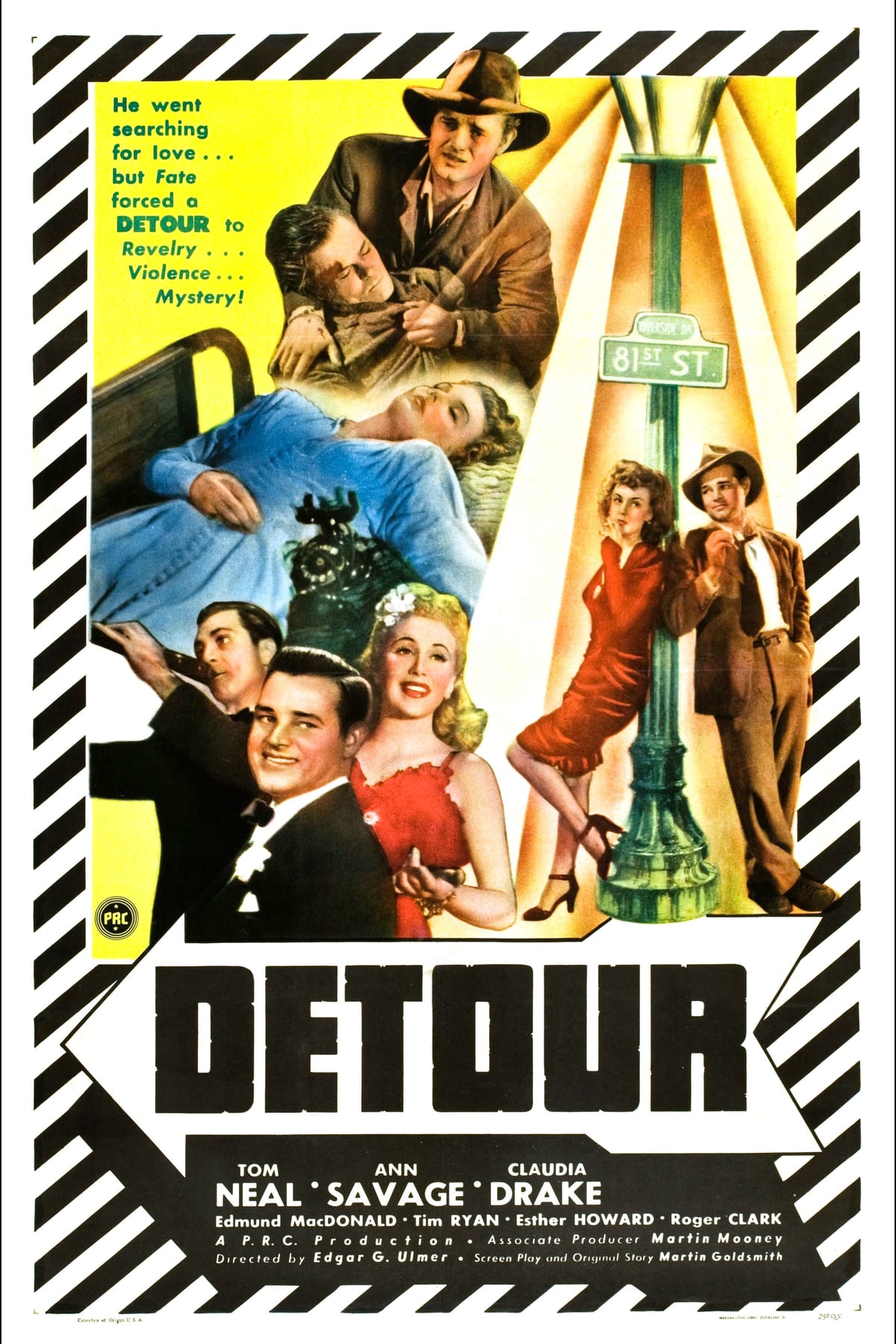 1945 theatrical poster for Detour