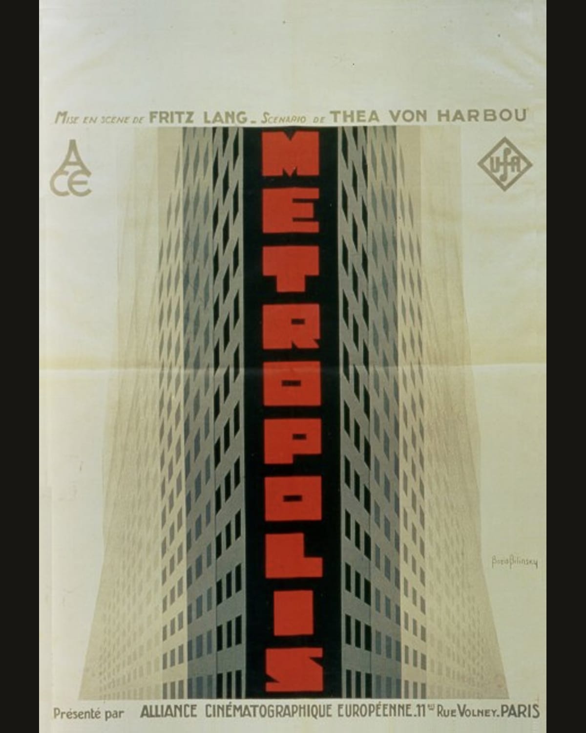 Boris Bilinsky poster for Metropolis