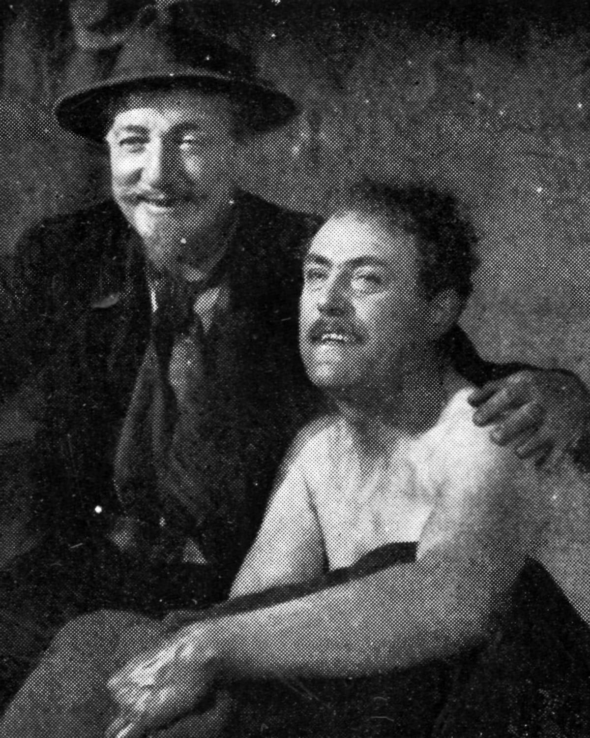 Tore Svennberg and Victor Sjöström in The Phantom Carriage